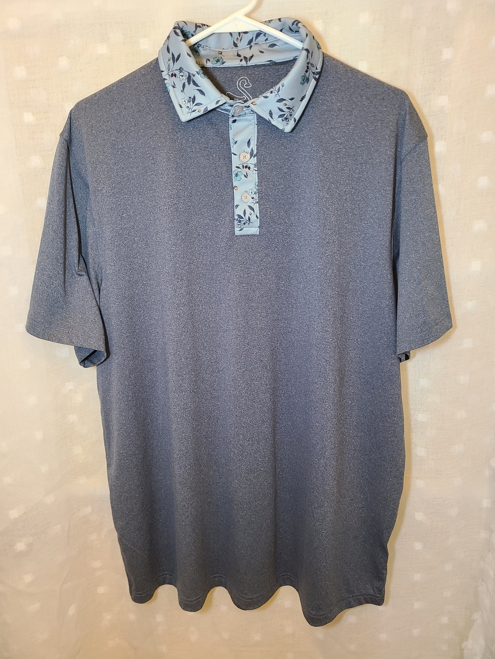 Swannies Mens XL Heritage Polo In Heather Gray